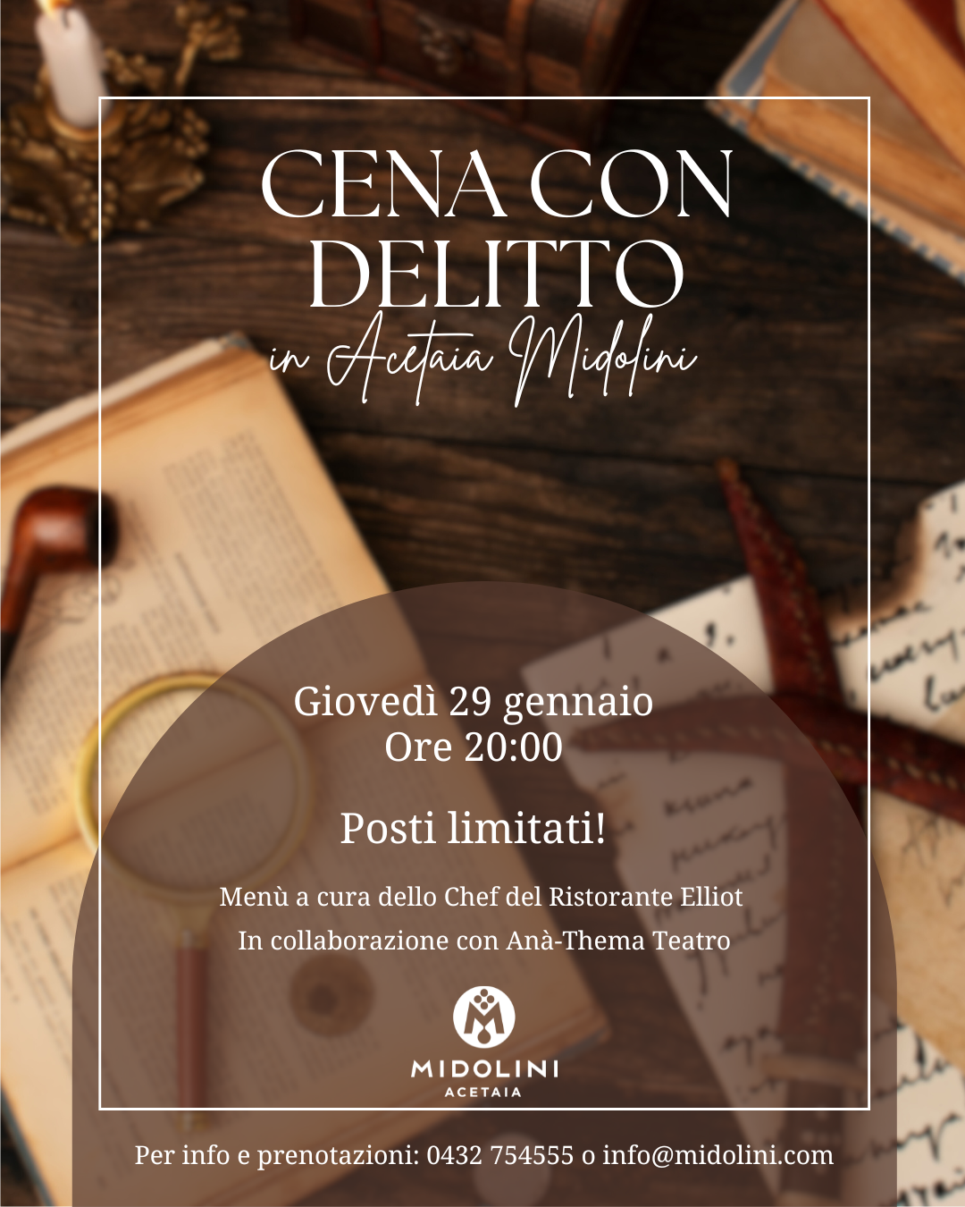 A tavola con il mistero: "Cena con Delitto" in Acetaia Midolini